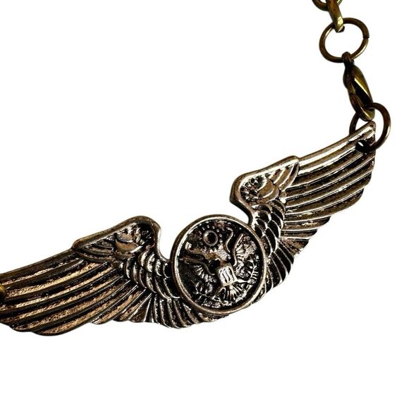 Gypsy Soule Winged Eagle Statement Necklace โ WWII Inspired - Picture 8 of 9